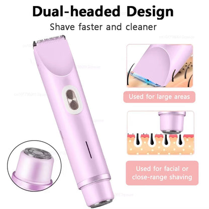 All-in-one electric shaver for women – hypoallergenic blades for legs, arms, underarms, bikini, and facial hair